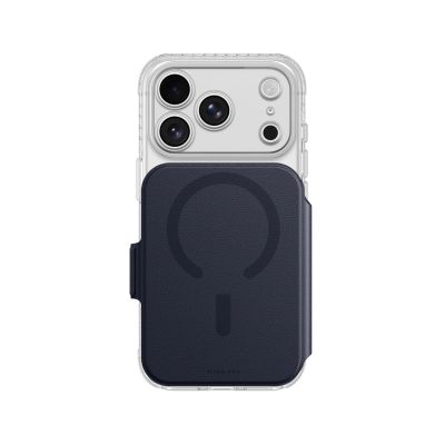 AmazingThing Titan Pro Lens Flip Set Hülle für iPhone 18 Pro Max mit Brieftasche, MagSafe-kompatibel – Marineblau