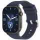 4. GRAVITY GT15-12 Damen-Smartwatch, marineblaues Silikonarmband + schwarzes Armband