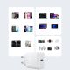 14. Joyroom JR-TCF24 USB-C PD 30W QC SFC Netzwerkladegerät – Weiß + 1 m USB-C-Kabel