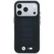 3. BMW M Blue Perfo Metal Logo MagSafe Hülle für iPhone 18 Pro Max / 17 Pro Max - Schwarz