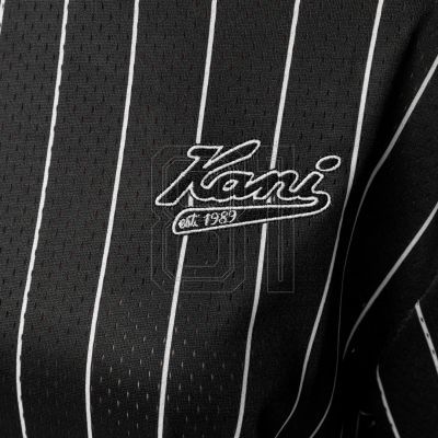 5. Karl Kani Chest Varsity Pinstripe Mesh Tee Hell M 6038524