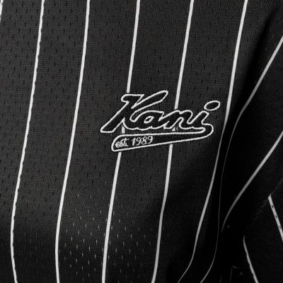5. Karl Kani Chest Varsity Pinstripe Mesh Tee Hell M 6038524