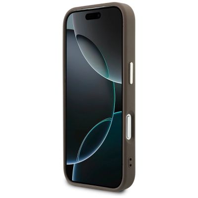 5. Guess Perforierte 4G MagSafe Hülle für iPhone 17 Pro - braun