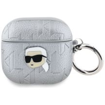 Karl Lagerfeld Monogramm Karl Head Case für AirPods 4 - Silber