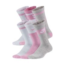 Nike Everyday Cush Crew Kindersocken Weiß, Rosa, Grau CK7302 905