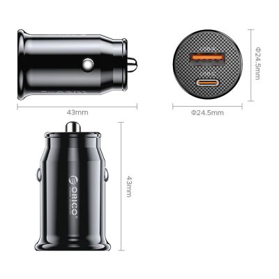 2. Autoladegerät ORICO PowerMini 30 W 1A1C Fast Car Charger