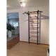 18. Turnwandbarren aus Holz und Metall mit Bank K 221B