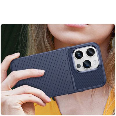 5. Thunder Case iPhone 14 Pro Max blaue gepanzerte Hülle