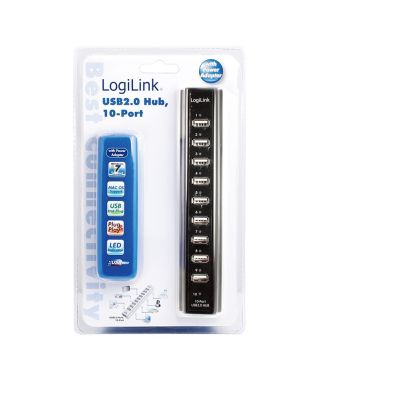 3. LogiLink UA0096 Hubs und Konzentratoren 480 Mbit/s Schwarz