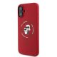 2. Karl Lagerfeld Silikon Karl&Choupette Heads Ring MagSafe Case für iPhone 16 Plus - Rot