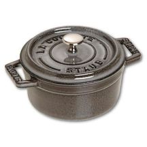 Staub Mini-Rundtopf aus Gusseisen – 250 ml, Graphit