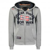 Herren-Kapuzenpullover Geographical Norway Flag DB MEN 054 grau (WW6088H/GN/Blended Grey)