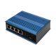 Industrieschalter 4x 100 Base-TX + 1x Uplink 100Base-FX (ohne Modul) DIN erweiterter Temperaturbereich.