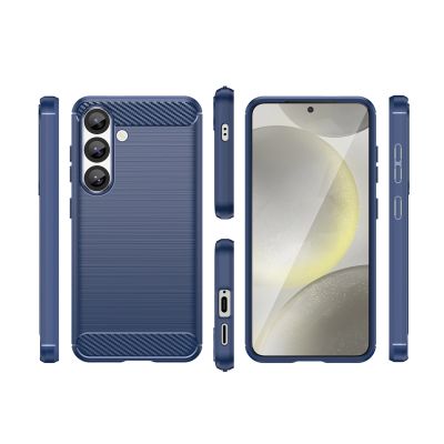 4. Carbon Case für Samsung Galaxy S25 Edge - Blau
