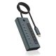 3. ICY BOX IB-HUB1457-C31 USB 3.2 Gen 1 (3.1 Gen 1) Typ-C 10000 Mbit/s Blau, Grau