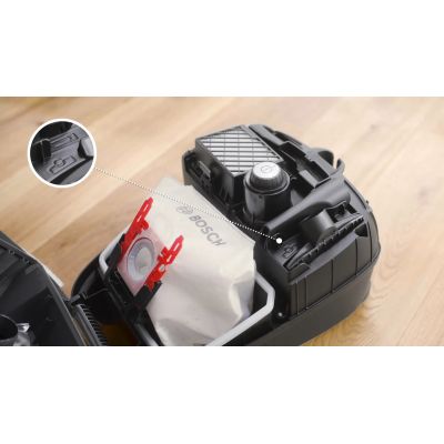 7. Bosch Serie 4 BGB41PET1 Staubsauger mit Beutel, rot