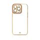 3. Fashion Case Cover für Xiaomi Redmi Note 11 Pro Gold Frame Gel Cover Gold