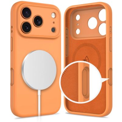 2. Tech-Protect Silikon-MagSafe-Hülle für iPhone 17 Pro Max – Orange