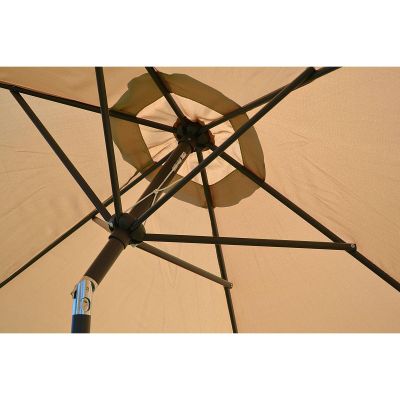 21. Gartenschirm 300 cm, faltbar, beige