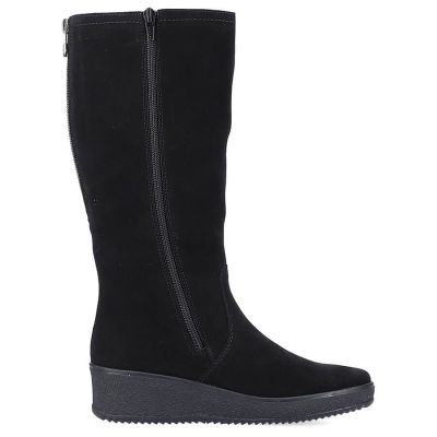 12. Rieker W R237 wasserdichte Nubukstiefel mit Schaffellfutter