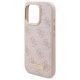 6. Guess 4G Logo Plate MagSafe-Hülle für iPhone 16 Pro Max – Rosa