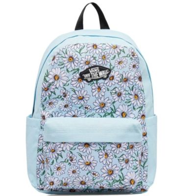 Vans Old Skool Grom Rucksack 18L Kristallblauer Blumenrucksack für Kinder - VN000H56CAU1