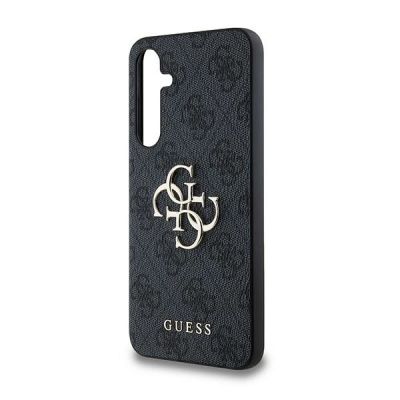 6. Guess 4G Big Metal Logo Hülle für Samsung Galaxy A35 - Schwarz