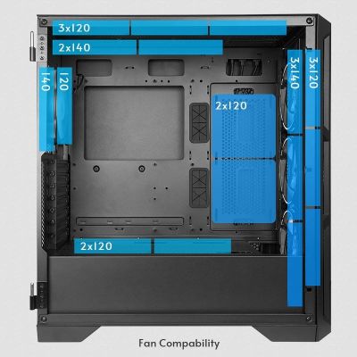 20. Chieftec APEX AIR GA-01B-M-OP ATX Midi-Tower Schwarz