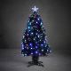 6. Dekorativer Glasfaser-Weihnachtsbaum, mehrfarbig, 90 cm, Luca