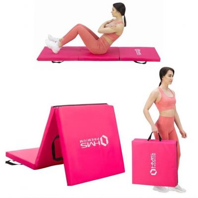 8. Klappbare Gymnastikmatratze rosa 1800x600x500mm HMS MGS02