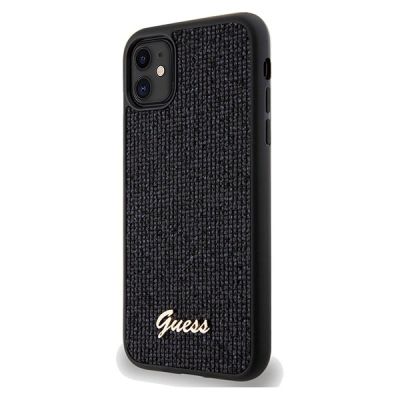2. Guess Disco Metal Script Hülle für iPhone 11 / Xr - Schwarz