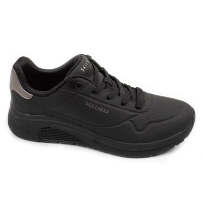 Skechers Uno Lite 2 Damen-Sportschuhe, schwarz, bequem