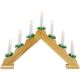2. Adventskerzenhalter aus Holz, 7 Lichter, batteriebetrieben