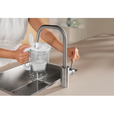 7. Brita Glass+1 Maxtra Pro PP Filterkanne (Grau)