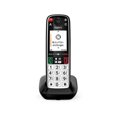 4. Gigaset EASY 500 Analog/DECT-Telefon mit Anrufernamen und -ID, Schwarz/Silber