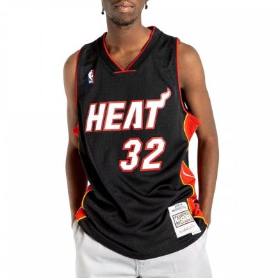 Mitchell &Ness NBA Swingman Miami Heat Shaquille O`Neal T-Shirt M SMJYAC18017-MHEBLCK05SON