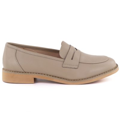 2. Beige Lederslipper Jezzi SFY25128