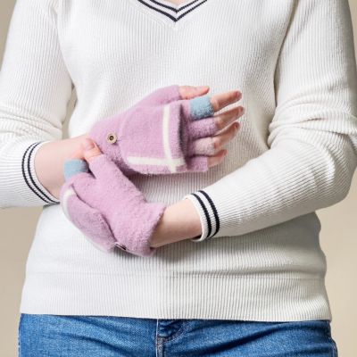 10. Winter-Telefonhandschuhe für Damen/Kinder – rosa