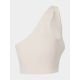 4. Damen One-Shoulder Yoga Crop Top 4F H4Z22-TSD033