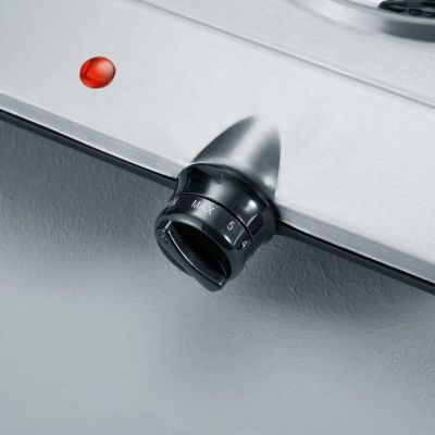 3. SEVERIN DK 1014 Kochfeld Edelstahl Arbeitsplatte 45,5 cm Versiegelte Kochzone 2 Zonen