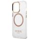 6. Guess GUHMP13XHTRMD iPhone 13 Pro Max 6,7 "Gold / Gold Hartschalenetui Metal Outline Magsafe
