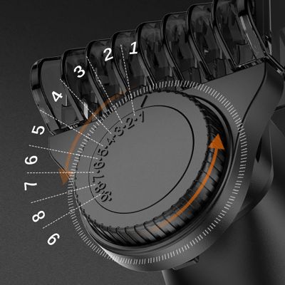 9. MAXGROOM LK-881 Multifunktionstrimmer mit austauschbaren Aufsätzen – schwarz