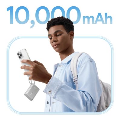 11. Baseus PicoGo 10000mAh 45W Powerbank mit Digitalanzeige und integriertem USB-C-Kabel – Titan
