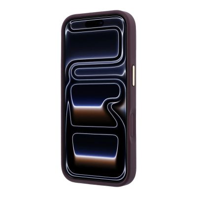 5. Guess Peony 4G MagSafe Hülle mit kleinem Logo für iPhone 17 Pro / 18 Pro – Burgunderrot