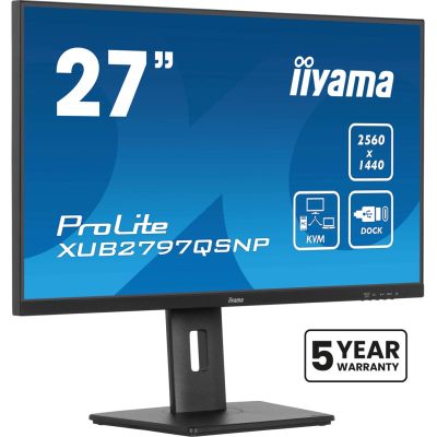 iiyama ProLite XUB2797QSNP-B1 Monitor 27" 2560 x 1440 px Wide Quad HD LED Schwarz
