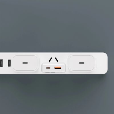 7. Dudao A30EUL GaN-Wandladegerät 30 W USB-A / USB-C + USB-C – Lightning Kabel – Weiß