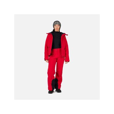 3. ROSSIGNOL W Isolierte Skihose Damen Rot