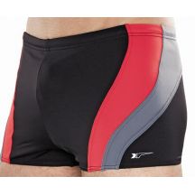 Herren Badehose 034 Schwarz-Rot M