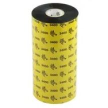 Zebra 3400 Hochleistungs-Wachs-Harz-Thermoband 450 m Schwarz