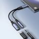 8. Joyroom SY-C02 2in1 DAC-Adapter USB-C auf USB-C / 3,5-mm-Miniklinke – Schwarz